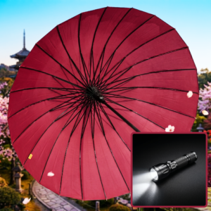 ২৪ শিকের ছাতা + High Power Rechargeable Light