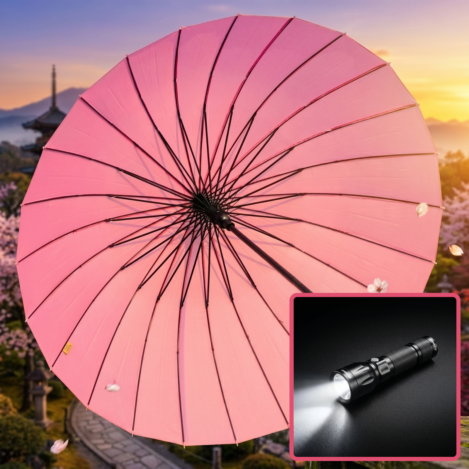 pink and light