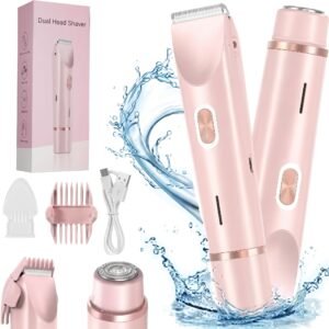 Double Head Women's Shaver Body Hair USB Charging IPX7 Waterproof Wet Dry Hair Cutting Trimmer