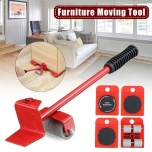 5-Piece Furniture Moving Kit with Rollers