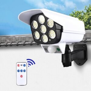 Solar Sensor Light Intelligent 77 LED Spotlight Remote Control – BB-9665