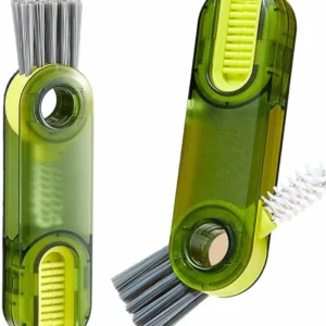 3 in 1 Bottle Gap Cleaner Brush Multifunctional Brush Cup Crevice Cleaning Tools Mini Silicone Cup-Holder Cleaner